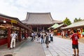 Tourists visiting a Buddhist temple